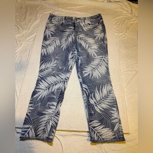 Jordache Denim with Blue and White Pattern